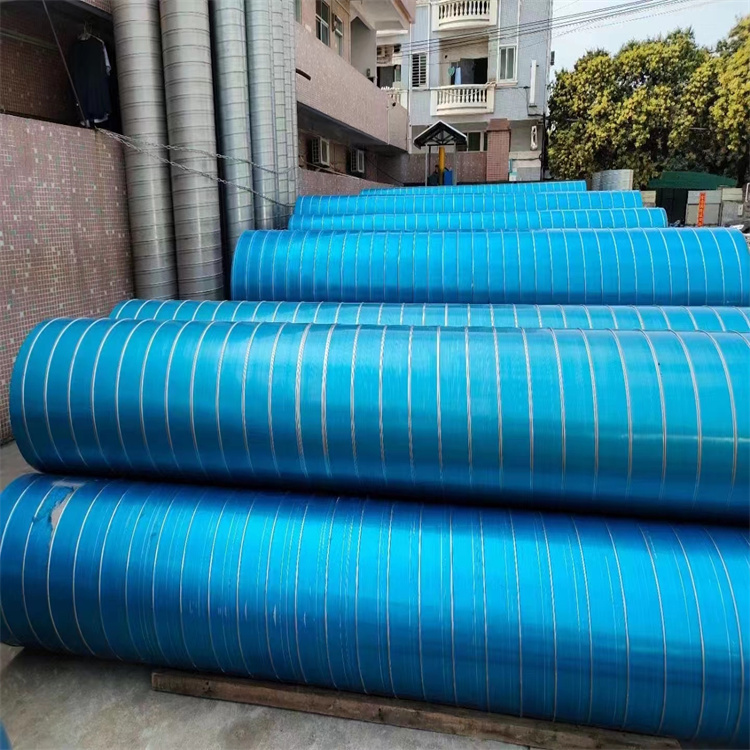 寶安通風管道加工廠批發201不鏽鋼螺旋管 不（bú）鏽鋼螺（luó）旋風管加工