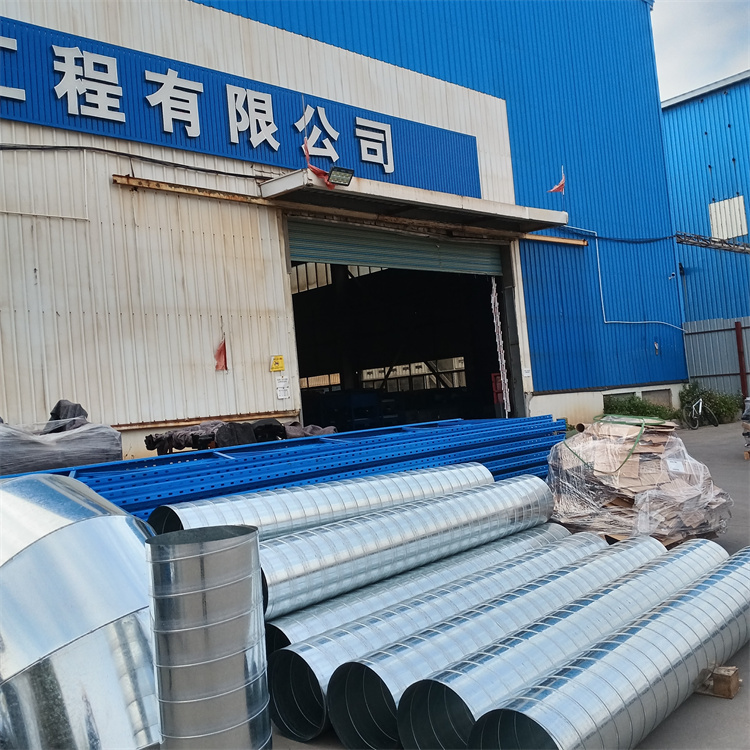 鍍鋅螺（luó）旋（xuán）風管加（jiā）工 車間排廢氣管道安裝 除塵管道加（jiā）工