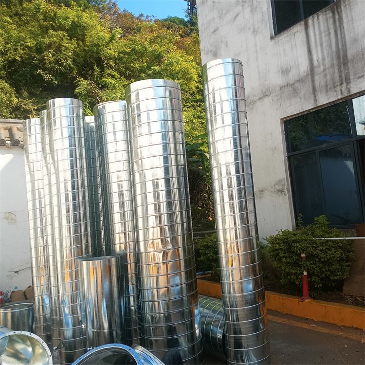 鍍鋅風（fēng）管（guǎn）加工製作 排油煙管道安裝 車間除塵螺旋風管加工