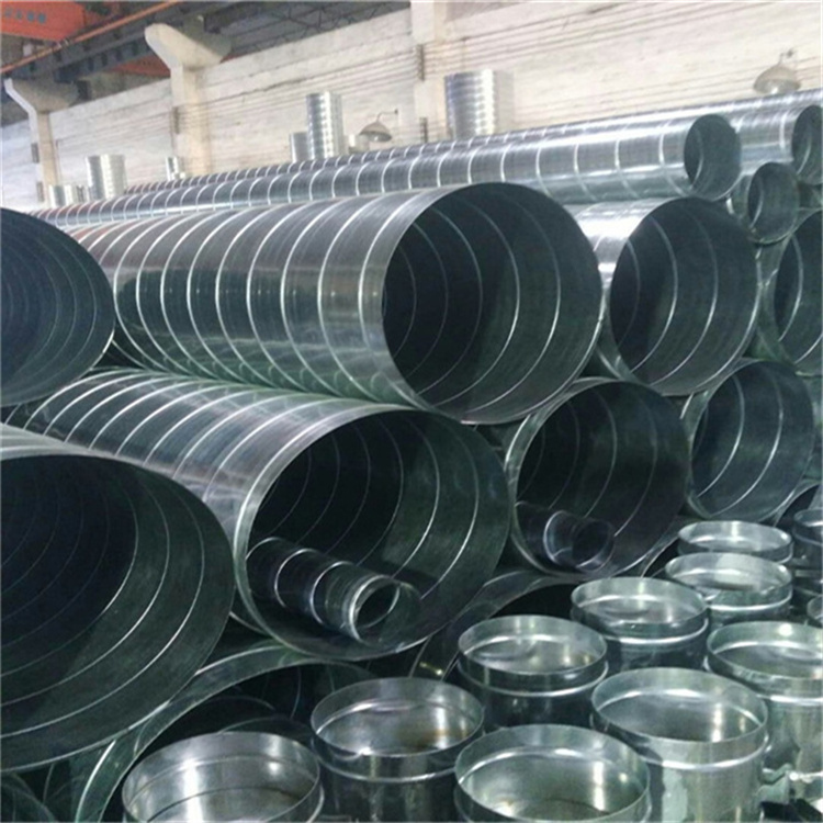 沙井通風管道生產廠家批發鍍鋅白鐵皮螺（luó）旋（xuán）風管 螺旋風管加工 廢氣管（guǎn）道安裝（zhuāng）