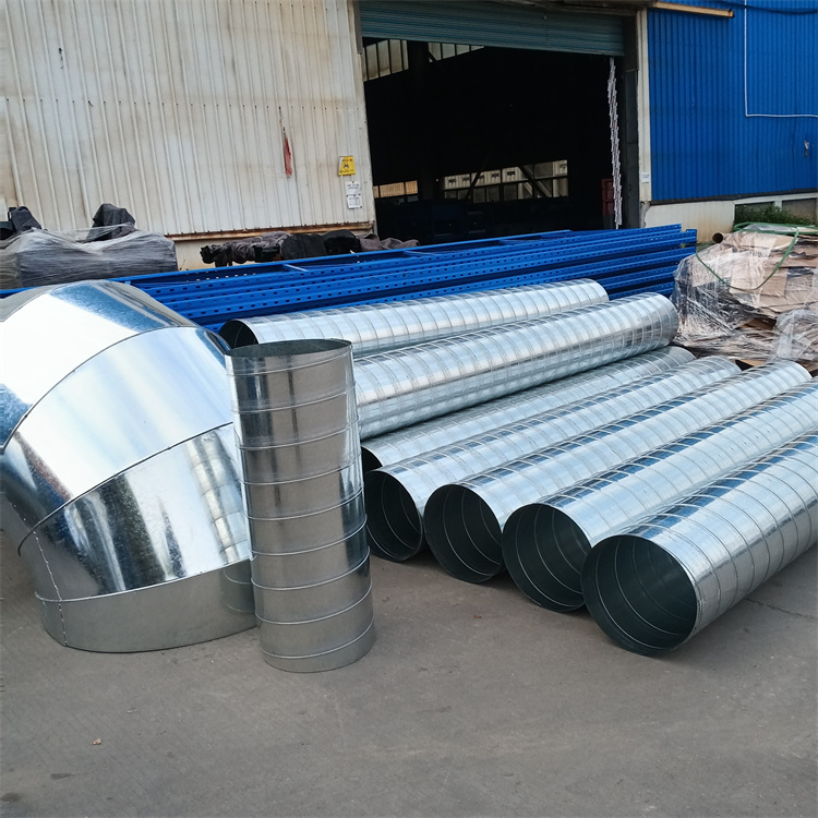 鍍鋅白鐵皮（pí）螺旋風管 環保除（chú）塵風管 消防排煙通風管道安裝