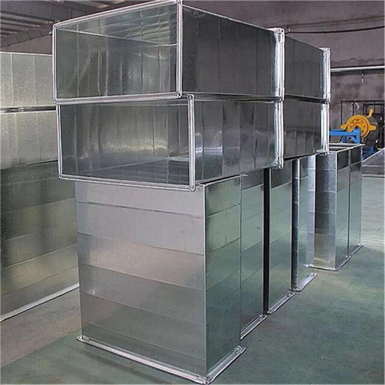 鍍鋅風管加工廠家（jiā）供應插條風管加工 共板法蘭風管製作 角鋼法蘭（lán）風管安裝