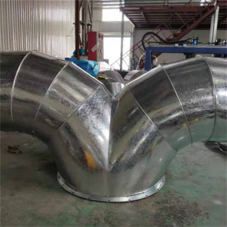 通風管道生產廠家供（gòng）應白頭皮鍍鋅（xīn）風管批發 90度鍍鋅白（bái）頭風（fēng）管彎頭